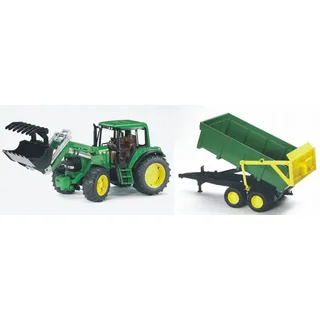 Bruder® 01134 - Traktor John Deere 6920 mit Frontlader und Wannenkippanhänger 1:16