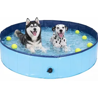 TK Gruppe Hundepool Hundepool Ø 80 cm – Hundeplanschbecken & Hundebadewanne für Hunde, (1-tlg)