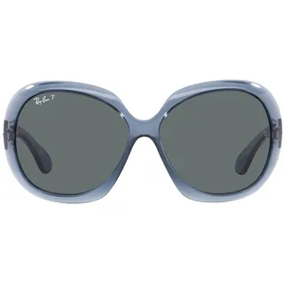 Ray-Ban Damen Rb4098 Sonnenbrille, Transparentes Blau/Dunkelgrau, polarisiert - 60 mm