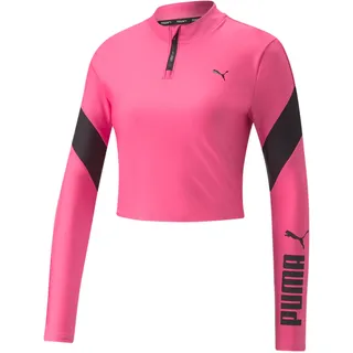 Puma Fit Eversculpt 1/4 Zip Langarmshirt rosa S