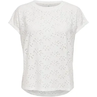 Only ONLSMILLA LIFE S/S TOP JRS NOOS Weiß M