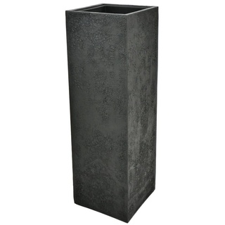 Flingora Bodenvase Temple, mit Einsatz - Fiberglas - Indoor & Outdoor - Graphitschwarz - 97 cm schwarz 31 cm x 97 cm x 31 cm