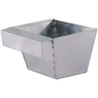tegawo Zink-Blumenkasten für Palettenbau 15 cm x 10,5 cm x 9 cm Silber