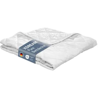 XDream Ultra leichte Bettdecke | 155 x 220 cm | sehr dünne Sommerdecke | XDREAM Pure | Weiß