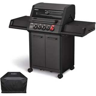 Enders Gasgrill Monroe Pro 3 SIK Turbo Shadow inkl. Wetterschutzhülle