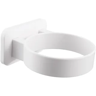 SIGANDG Fön Halterung, Fönhalter Ohne Bohren, Fönhalter, Ohne Bohren Selbstklebender Halterung Föhn, Haartrocknerhalter, Wandhalterung Fön (Weiss)