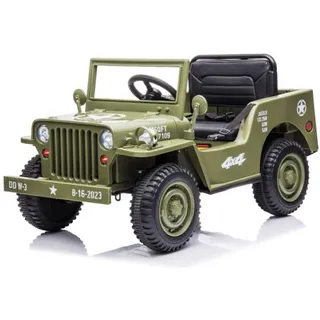 ES-Toys Elektro-Kinderauto Offroad Militär grün (12 V)