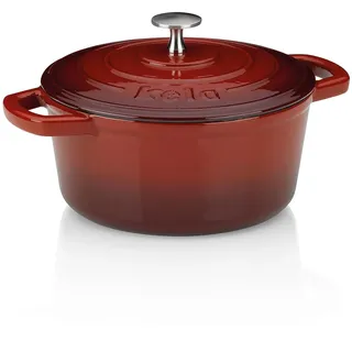 Kela Calido Bräter 21 cm rund rot