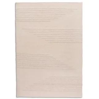 Allgäuer Teppichmanufaktur Webteppich Alpina Design III 130x200 cm Schurwolle Beige 130 x 200
