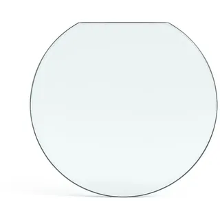 Feuercampus Funkenschutzplatte Glas Kreisabschnitt 75×100×0,6 cm ESG Kamin Bodenplatte hitzebeständig Schutzplatte Feuerstelle Ofenunterlage Sicherheitsglas Funkenschutz Kamin Glasplatte