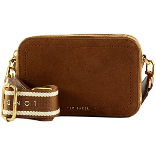 Ted Baker Umhängetasche Shayann Webbing Suede Crossbody Camera Bag Brown