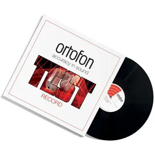 Ortofon Test Record - Testschallplatte für die Analyse der Leistung des Tonabnehmers sowie Seiner Interaktion mit Tonarm und Plattenspieler schwarz