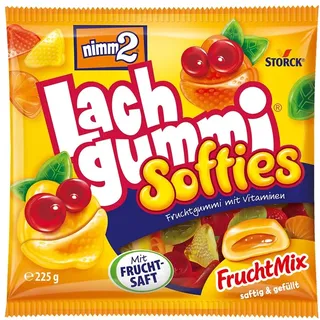 Nimm2 Lachgummi Softies Fruchtgummi mit Vitaminen 225g