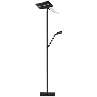LED-Stehlampe Evolo CCT mit Leselicht, schwarz