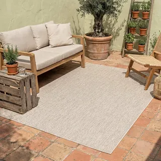 FRAAI | Home & Living In- & Outdoor Teppich - Costa Beige - Wetterfest - Polypropylen - 240x330 cm - Balkon, Garten/Terrasse - Terrasse Teppich - Outdoor Rug