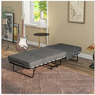 Homcom Klappbett 190 x 80 cm dunkelgrau