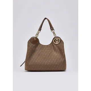 Liu Jo Satchel M SATCHEL - Gemusterte Handtasche - Damen Tasche braun