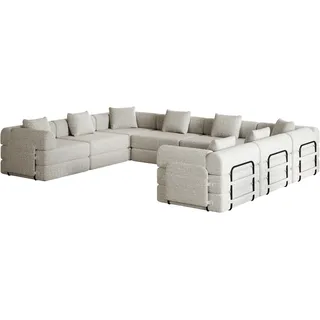 Elvmi Schlafsessel 2 In 1 Mit Schlaffunktion Und Stauraum In Der Armlehne, Aus Chenille, Khaki