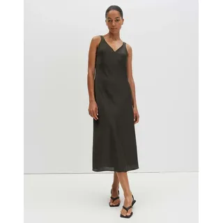 someday Midikleid Qova pure aus Satin mit schimmernder Oberfläche Fließende A-Linie für elegante Looks grün 42
