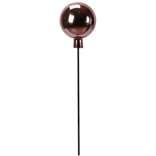 POSIWIO Gartenstecker ''Kugel'' in Rosa - (H)19 x Ø 15 cm
