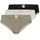 Modern Multipacks 3 St Elfenbein/Taupe/Schwarz 36
