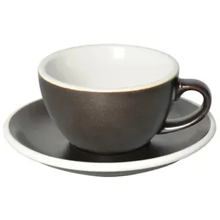 Cappuccino-Tasse mit Untertasse Loveramics Egg Gunpowder, 200 ml