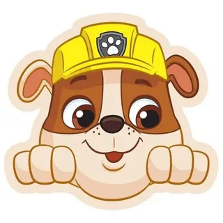 Paw Patrol Rubble Kissen 40 x 37 cm Velours