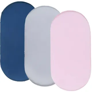 LICHENGTAI 3 Stück Baby Matratzenschoner Spannbettlaken, Kinderwagen Stubenwagen Bezug Baby Matratzenschoner Baby Fitted Sheet Soft Breathable Baby Spannbetttuch für Kinderwagen Matratze Babybett