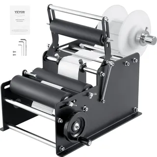 Vevor Etikettiermaschine Manuell 15–20 Etiketten pro Minute Etikettenpistole Etikettenbreiten von 10–130 mm, Etikettenlängen von 10–300 mm Preisschilder Etikettiermaschine Flaschenetikettierer