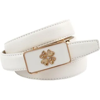 Anthoni Crown Damengürtel Leder weiß 75