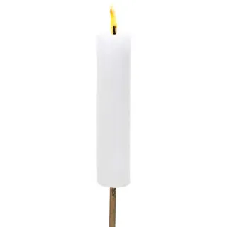 Bubble-Store Gartenfackel Fackel, Kerze, Fackel Brenndauer ca. 10 Stunden, Kerze mit Citronella Duft im Glas weiß