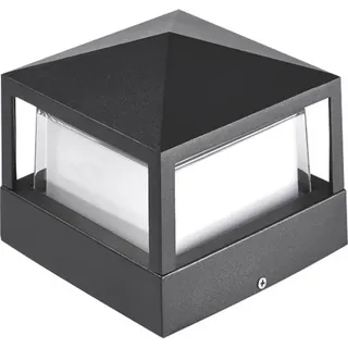 Pfostenlampe Außenleuchte IP65 Wasserdicht - Säulenlampe aus Aluminium für Garten Tor Eingang, langlebige Torlampe mit Kaltweiß-Beleuchtung fü...