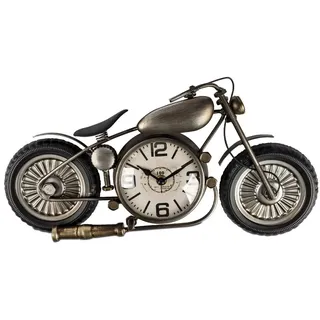 formano Wanduhr Fahrzeuge (Höhe: 20cm, Farbe: Silber, Motiv: Motorrad) silberfarben