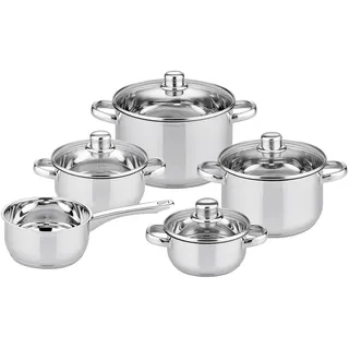 ELO Galactica Topf-Set 5-tlg. Kochtopf + Kasserolle + Glasdeckel