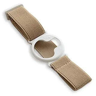 Diasticker® | Enlite Guardian - Fixierband | Flexibel - Wasserfest - Starker Halt | Armband zur Befestigung, Sensor-Schutz, Fixierung | Halter: Weiß (Medium: 25-35 cm, Beige)