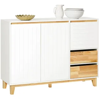 SoBuy Sideboard Küchenschrank Kommode Buffet Schuhschrank TV-Schrank FSB75-WN