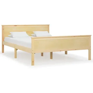 vidaXL Massivholzbett 120 x 200 cm Braun