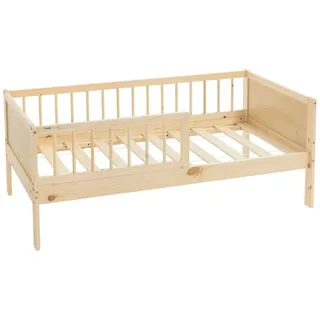 ML-Design Kinderbett ML-Design 70 x 140 cm Massivholz natur