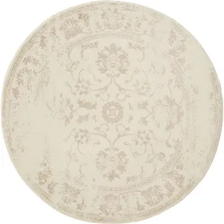 benuta Suki Vintage-Teppich Ø 160 cm Beige/Weiß