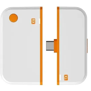 PUSOKEI Kabelloses HDMI Sender- und Empfänger Set, USB C zu HDMI Adapter mit 50 Fuß Reichweite für Streaming, Gaming, Geschäftspräsentationen, Plug and Play ohne Verzögerung, 1080P 60 Hz