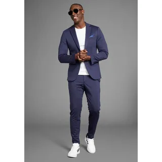 Bruno Banani Anzug Jersey (Sakko & Hose) elastische Qualität blau 52