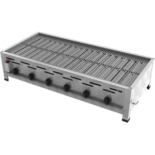 ChattenGlut Gasbräter 6-flammig 1140 x 530 x 270 cm Edelstahl inkl. Rost