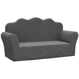 vidaXL Kindersofa 2-Sitzer  grau