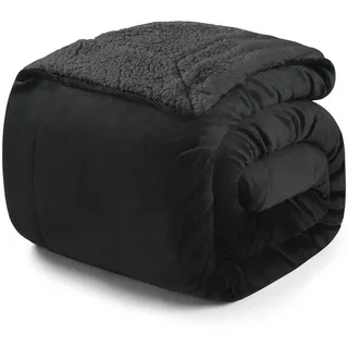 Blumtal Kuscheldecke 130 x 150 cm Schwarz