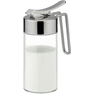 Tescoma Milchkännchen Glas und Edelstahl Club 225 ml, Milchkanne mit Deckel | für Milch oder Kaffeesahne, für zu Hause oder Gastronomien, spülmaschinenfest