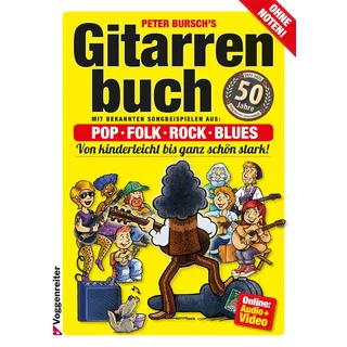 Voggenreiter Verlag Gitarrenbuch, m. CD-Audio, DVD, Bd.1, Pop/Folk/Rock/Blues