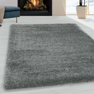 Ayyildiz Fluffy 3500 Hochflorteppich 240 x 340 cm hellgrau