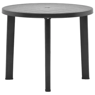 vidaXL Gartentisch Ø 89 x 72 cm Anthrazit