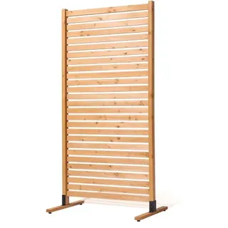 Sichtschutz Aus Holz, 91x6,3x187 Cm, Raumteiler Für Den Außenbereich, Freistehender Raumtrenner, Dekorativer Trennwand Für Die Terrasse, Außentrennwand Für Balkon, Terrasse, Rasen, Garten