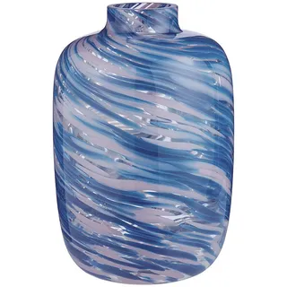 Butlers Vase, Blau, Pink, Glas, 27 cm, Dekoration, Vasen, Glasvasen